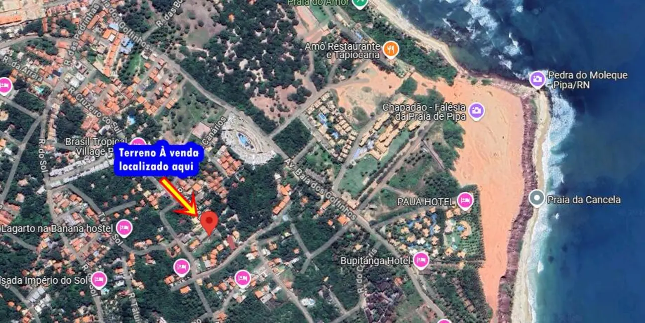 Foto 2 de Terreno / Lote à venda em Centro, Tibau Do Sul - RN