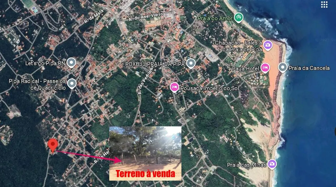Foto 2 de Terreno / Lote à venda, 510m2 em Tibau Do Sul - RN