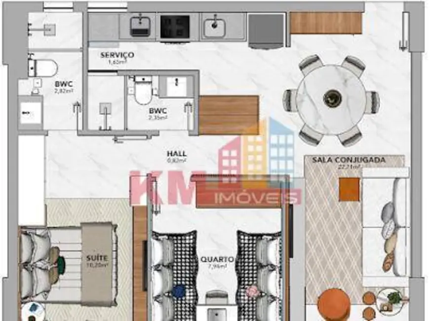 Foto 6 de Apartamento com 2 quartos à venda, 56m2 em Nova Betânia, Mossoro - RN