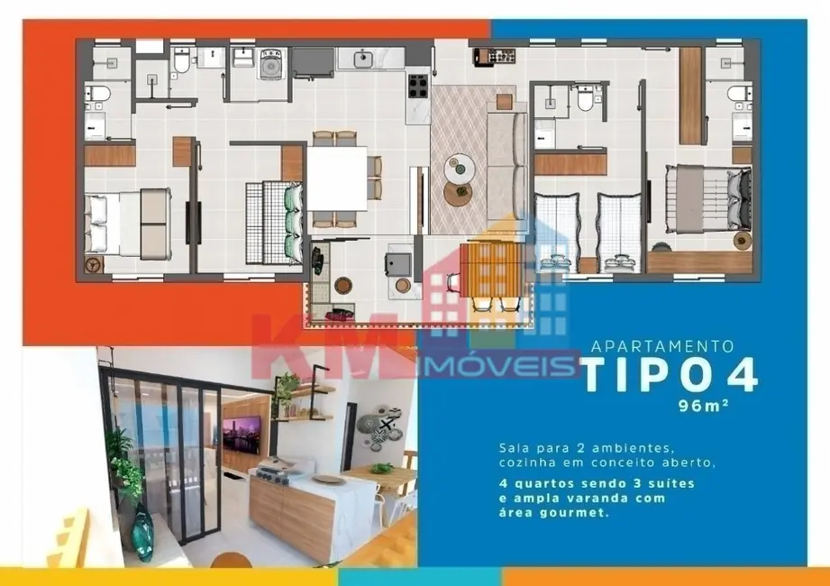 Apartamento com 2 quartos à venda, 48m2 em Centro, Tibau - RN - imagem 5 Foto 5 de Apartamento com 2 quartos à venda, 48m2 em Centro, Tibau - RN