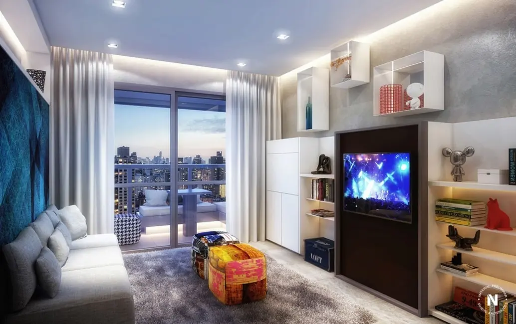 Apartamento com 1 quarto à venda, 67m2 em Brooklin Paulista, São Paulo - SP - imagem 3 Foto 3 de Apartamento com 1 quarto à venda, 67m2 em Brooklin Paulista, São Paulo - SP