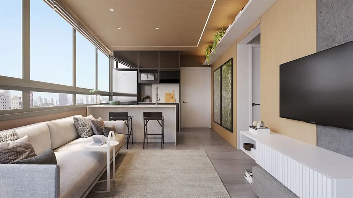 Apartamento com 1 quarto à venda, 46m2 em Vila Madalena, São Paulo - SP - imagem 4 Foto 4 de Apartamento com 1 quarto à venda, 46m2 em Vila Madalena, São Paulo - SP