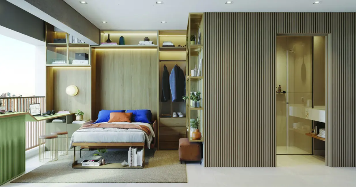 Foto 3 de Apartamento com 1 quarto à venda, 26m2 em Campo Belo, São Paulo - SP