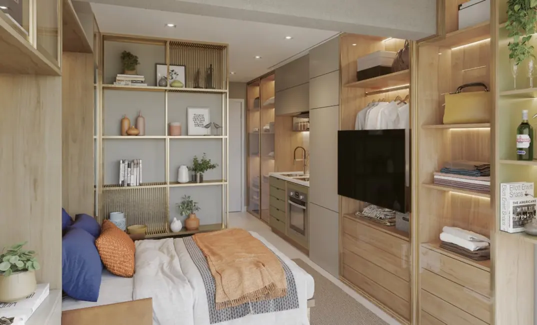 Apartamento com 1 quarto à venda, 36m2 em Campo Belo, São Paulo - SP - imagem 4 Foto 4 de Apartamento com 1 quarto à venda, 36m2 em Campo Belo, São Paulo - SP