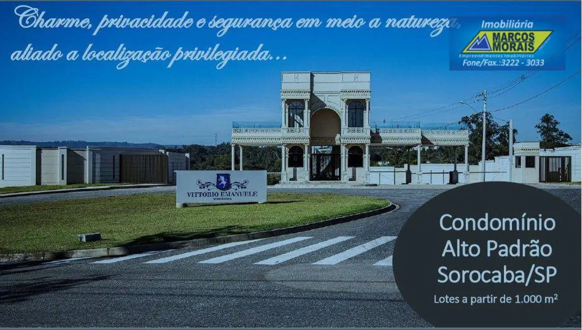 Foto 1 de Terreno / Lote à venda, 1000m2 em Alto da Boa Vista, Sorocaba - SP