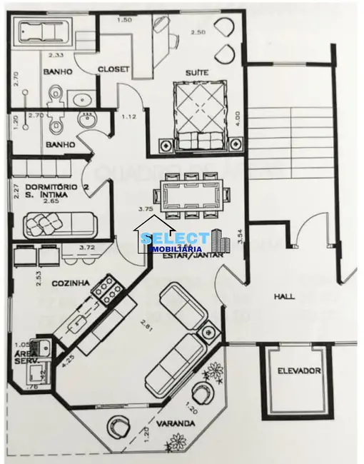 Foto 2 de Apartamento com 2 quartos à venda, 73m2 em Valinhos - SP
