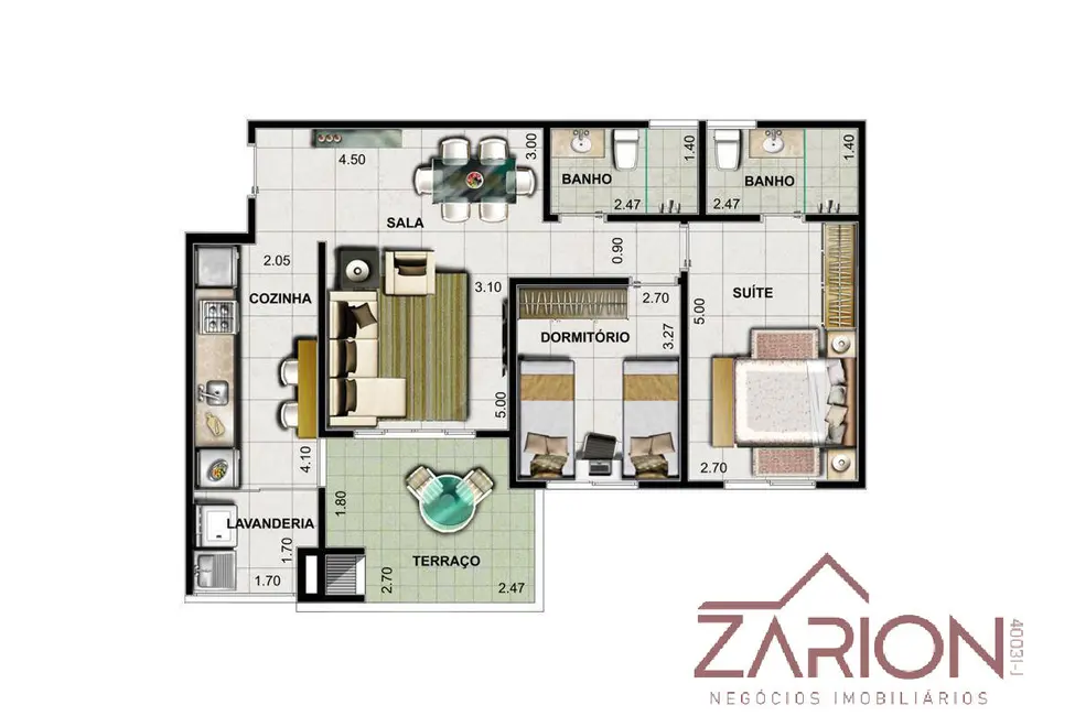 Foto 5 de Apartamento com 3 quartos à venda, 76107m2 em Centro, Taubate - SP