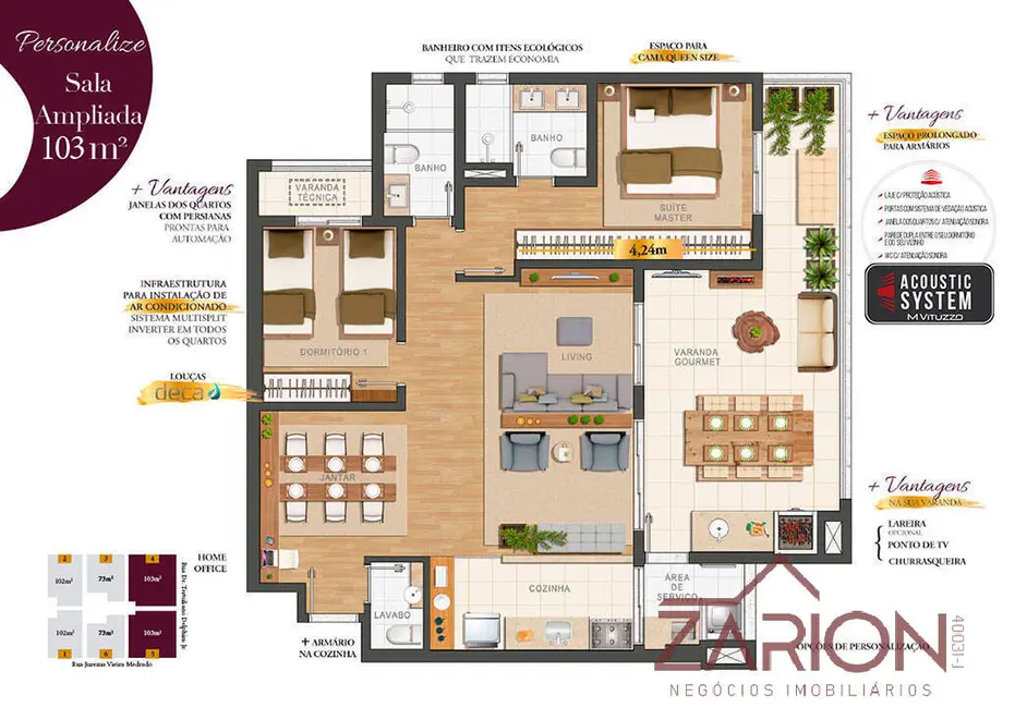 Apartamento com 3 quartos à venda e para alugar, 73103m2 em Sao Jose Dos Campos - SP - imagem 4 Foto 4 de Apartamento com 3 quartos à venda e para alugar, 73103m2 em Sao Jose Dos Campos - SP