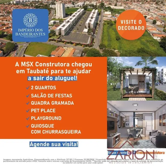 Foto 8 de Apartamento com 2 quartos à venda, 44m2 em Taubate - SP