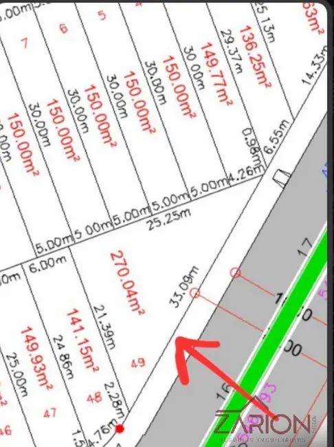 Foto 3 de Terreno / Lote à venda, 270m2 em Vila Areao, Taubate - SP