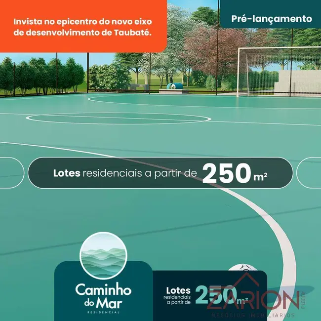 Foto 5 de Terreno / Lote à venda e para alugar, 250m2 em Registro, Taubate - SP