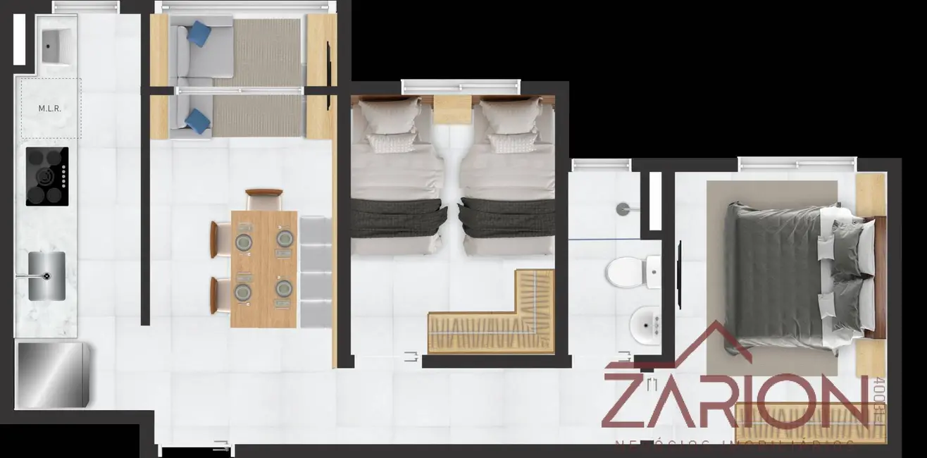 Foto 7 de Apartamento com 2 quartos à venda, 45m2 em Taubate - SP