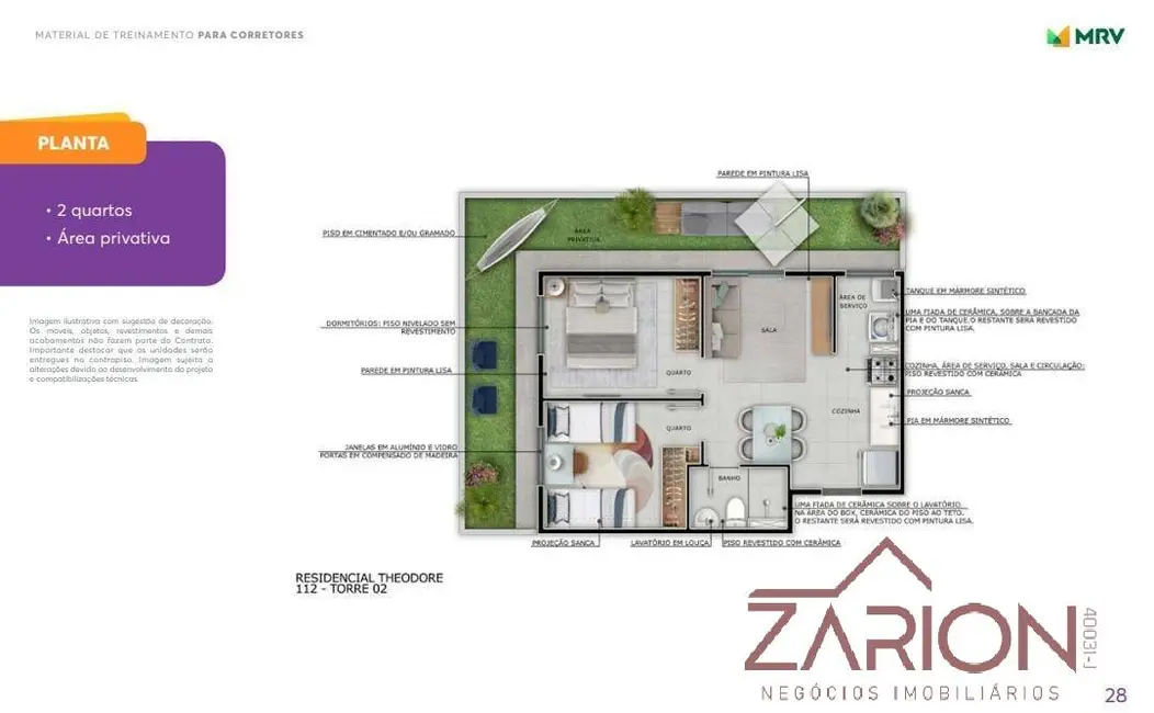 Foto 5 de Apartamento com 2 quartos à venda, 43m2 em Taubate - SP