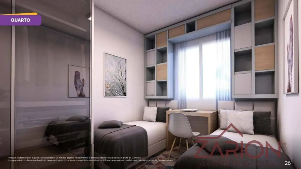 Foto 7 de Apartamento com 2 quartos à venda, 43m2 em Taubate - SP