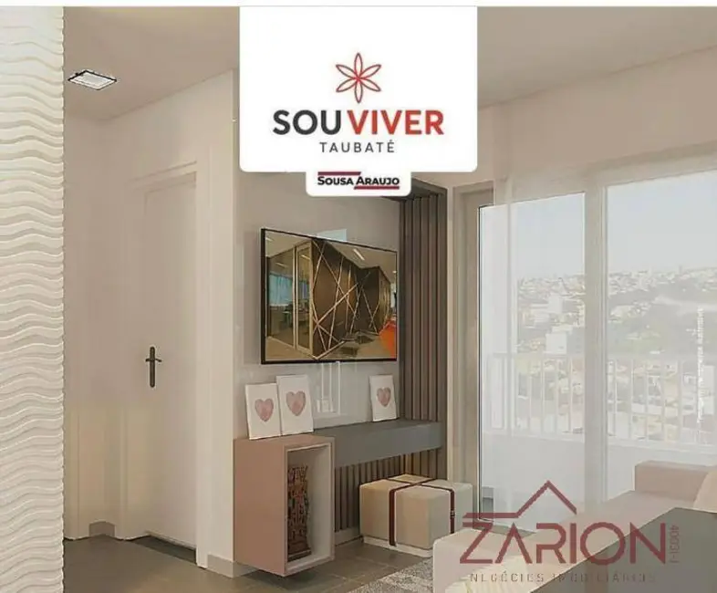 Foto 3 de Apartamento com 2 quartos à venda e para alugar, 49m2 em Jardim Gurilândia, Taubate - SP