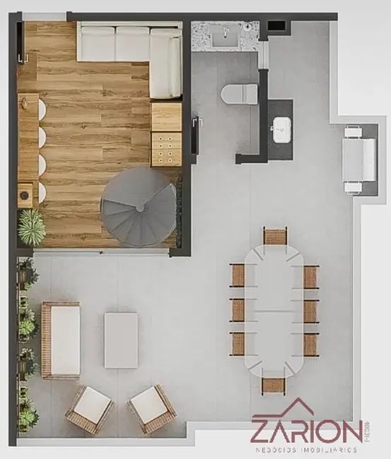 Foto 8 de Apartamento com 1 quarto à venda, 59m2 em Monção, Taubate - SP