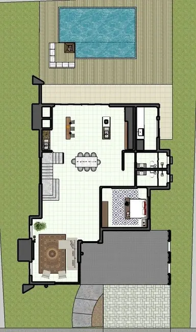 Casa de Condomínio com 4 quartos à venda, 360m2 em Torres - RS - imagem 6 Foto 6 de Casa de Condomínio com 4 quartos à venda, 360m2 em Torres - RS