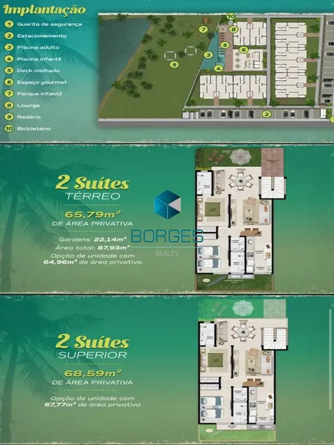 Foto 2 de Apartamento com 2 quartos à venda, 69m2 em Camacari - BA