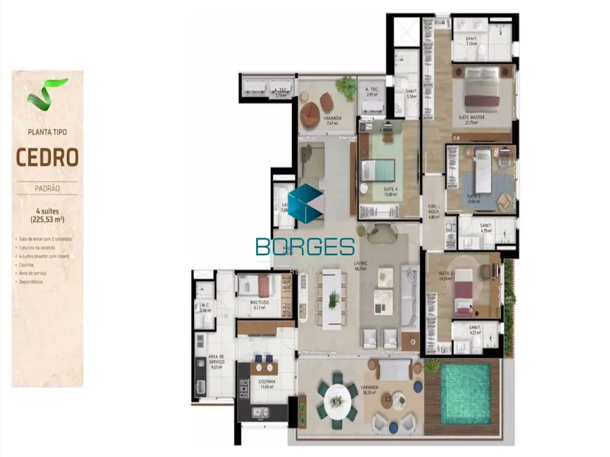 Foto 6 de Apartamento com 4 quartos à venda, 226m2 em Horto Florestal, Salvador - BA