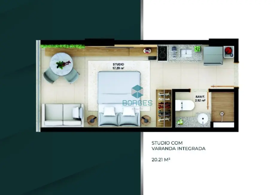 Foto 9 de Apartamento com 1 quarto à venda, 20m2 em Ondina, Salvador - BA