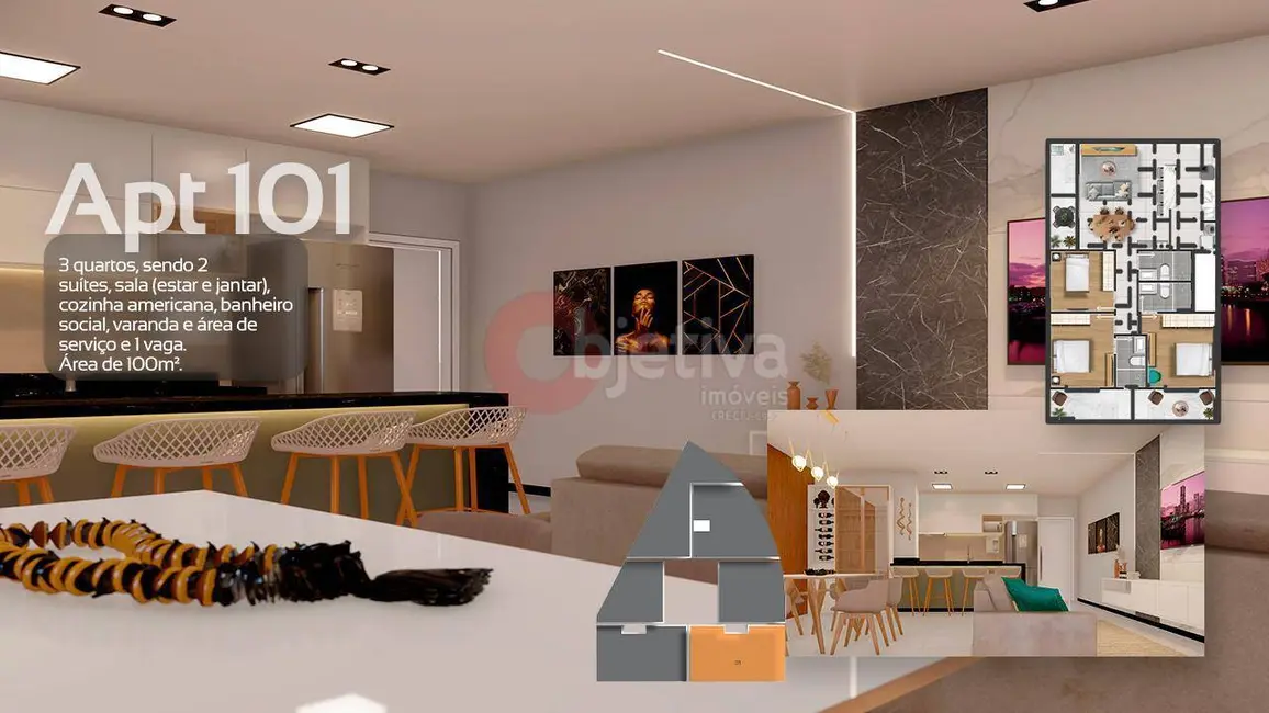 Apartamento com 3 quartos à venda, 63m2 em Centro, Sao Pedro Da Aldeia - RJ - imagem 8 Foto 8 de Apartamento com 3 quartos à venda, 63m2 em Centro, Sao Pedro Da Aldeia - RJ