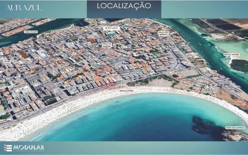 Foto 2 de Apartamento com 1 quarto à venda, 49m2 em Passagem, Cabo Frio - RJ