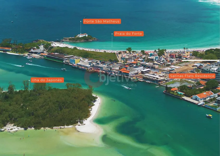 Foto 9 de Loft / Flat com 1 quarto à venda, 32m2 em Passagem, Cabo Frio - RJ