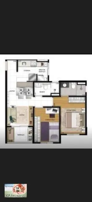 Foto 9 de Apartamento com 2 quartos à venda, 54m2 em Jardim Olavo Bilac, Sao Bernardo Do Campo - SP