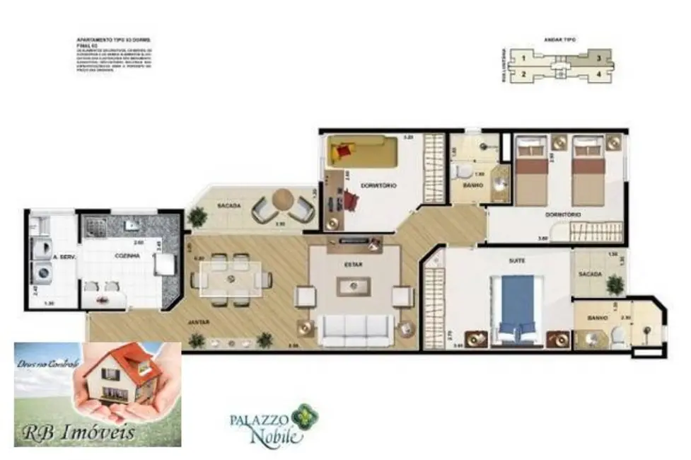 Foto 4 de Apartamento com 3 quartos à venda, 81m2 em Vila Lusitânia, Sao Bernardo Do Campo - SP