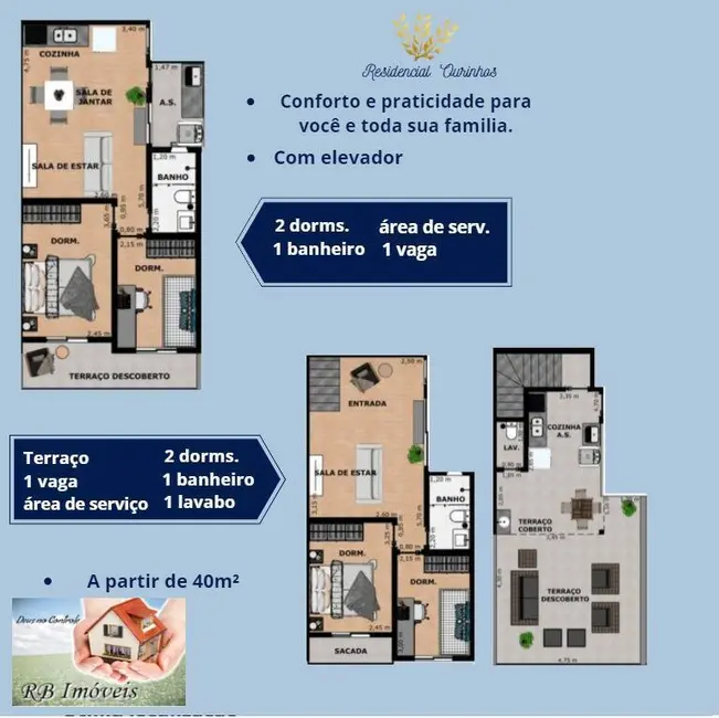 Apartamento com 2 quartos à venda, 44m2 em Jardim Alvorada, Santo Andre - SP - imagem 3 Foto 3 de Apartamento com 2 quartos à venda, 44m2 em Jardim Alvorada, Santo Andre - SP