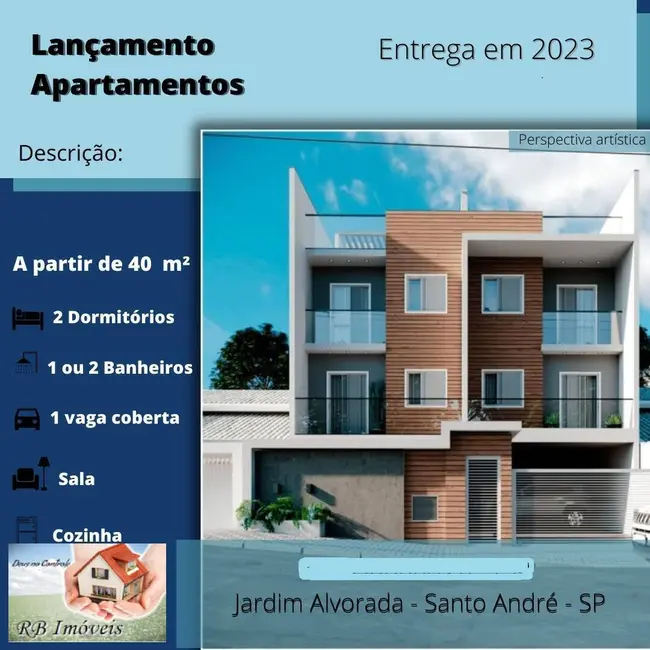 Apartamento com 2 quartos à venda, 44m2 em Jardim Alvorada, Santo Andre - SP - imagem 1 Foto 1 de Apartamento com 2 quartos à venda, 44m2 em Jardim Alvorada, Santo Andre - SP