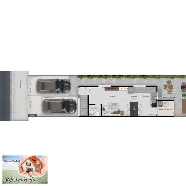 Foto 4 de Sobrado com 3 quartos à venda, 94m2 em Parque das Nações, Santo Andre - SP