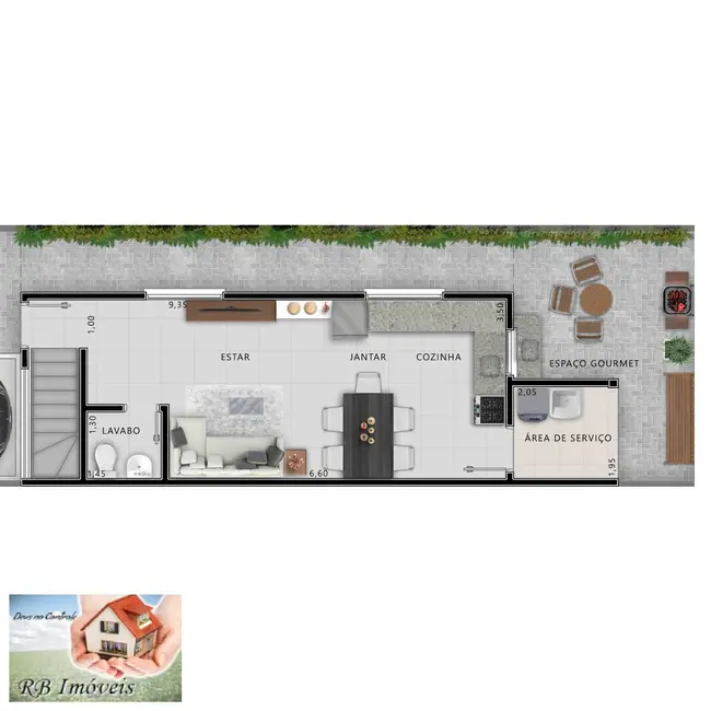 Foto 5 de Sobrado com 3 quartos à venda, 94m2 em Parque das Nações, Santo Andre - SP