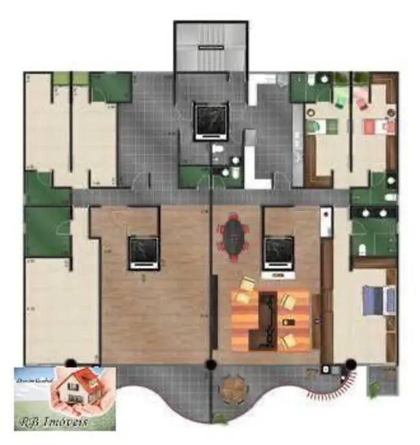 Foto 5 de Apartamento com 3 quartos à venda, 175m2 em Santa Paula, Sao Caetano Do Sul - SP