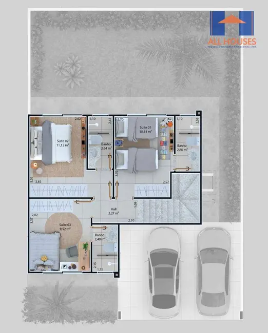 Foto 7 de Casa com 3 quartos à venda, 131m2 em Sítios Santa Luzia, Aparecida De Goiania - GO