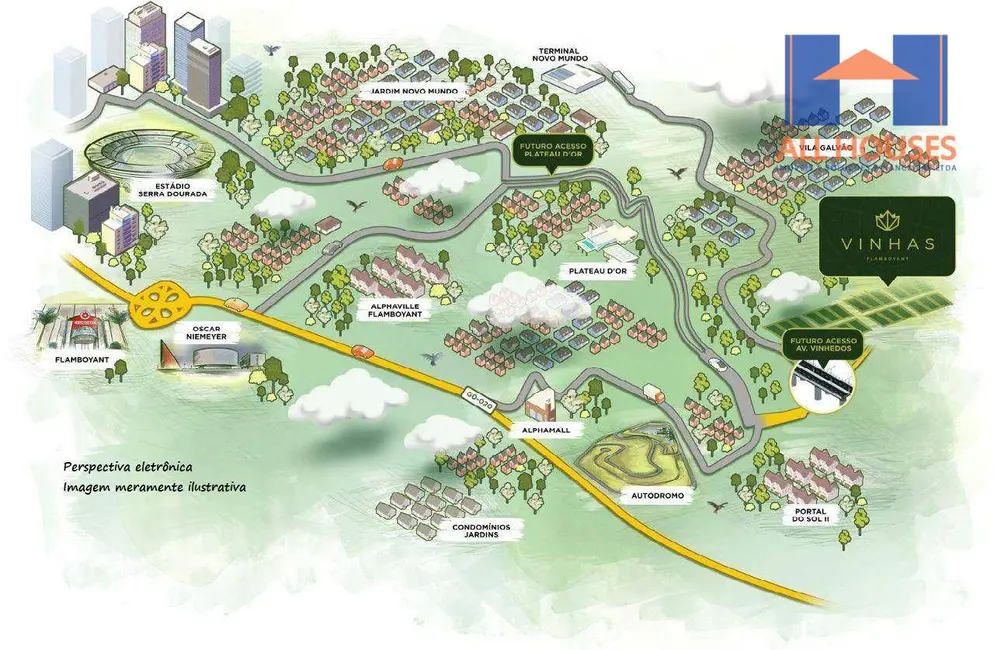 Foto 2 de Terreno / Lote à venda, 250m2 em Residencial Marília, Senador Canedo - GO