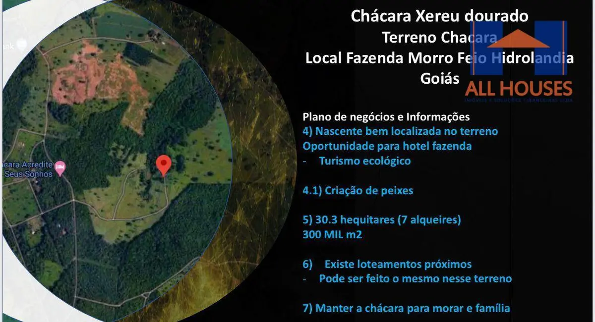 Foto 6 de Fazenda / Haras à venda, 303000m2 em Hidrolandia - GO