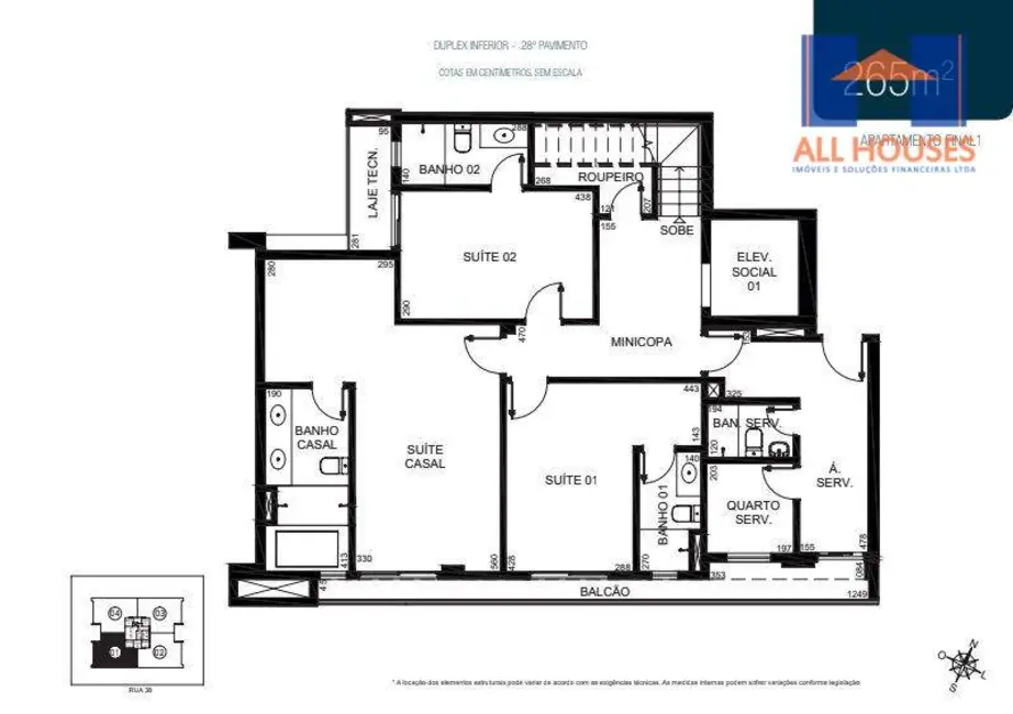 Foto 7 de Cobertura com 3 quartos à venda, 264m2 em Setor Marista, Goiania - GO