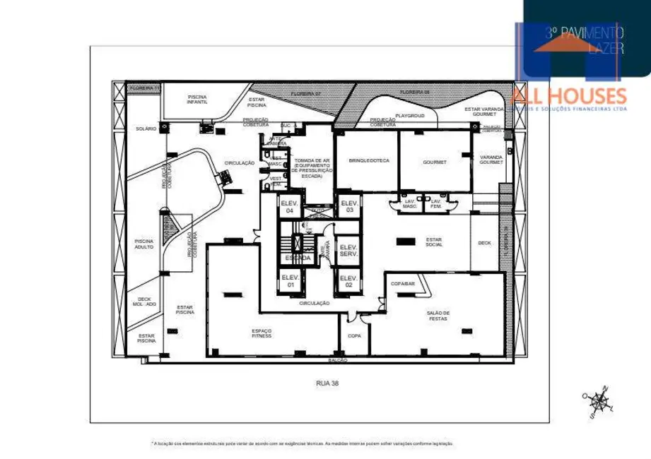 Foto 9 de Cobertura com 3 quartos à venda, 264m2 em Setor Marista, Goiania - GO