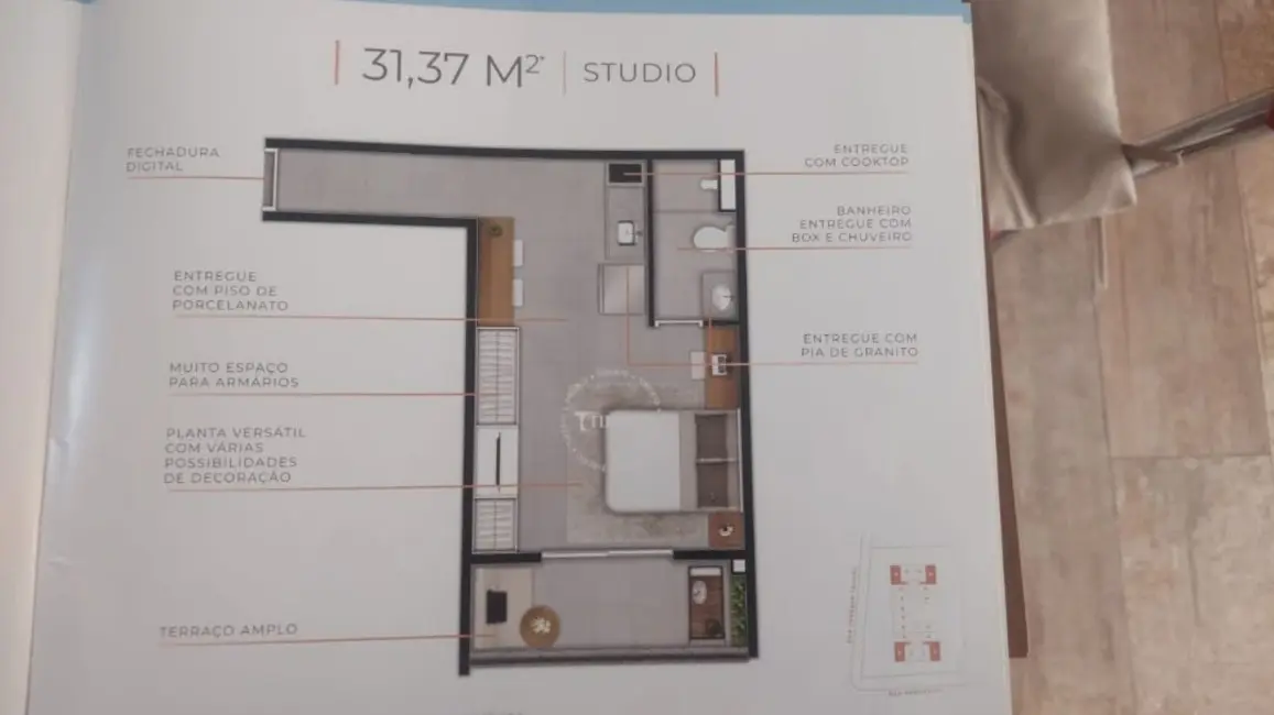 Foto 7 de Kitnet com 1 quarto à venda, 28m2 em Vila Mariana, São Paulo - SP