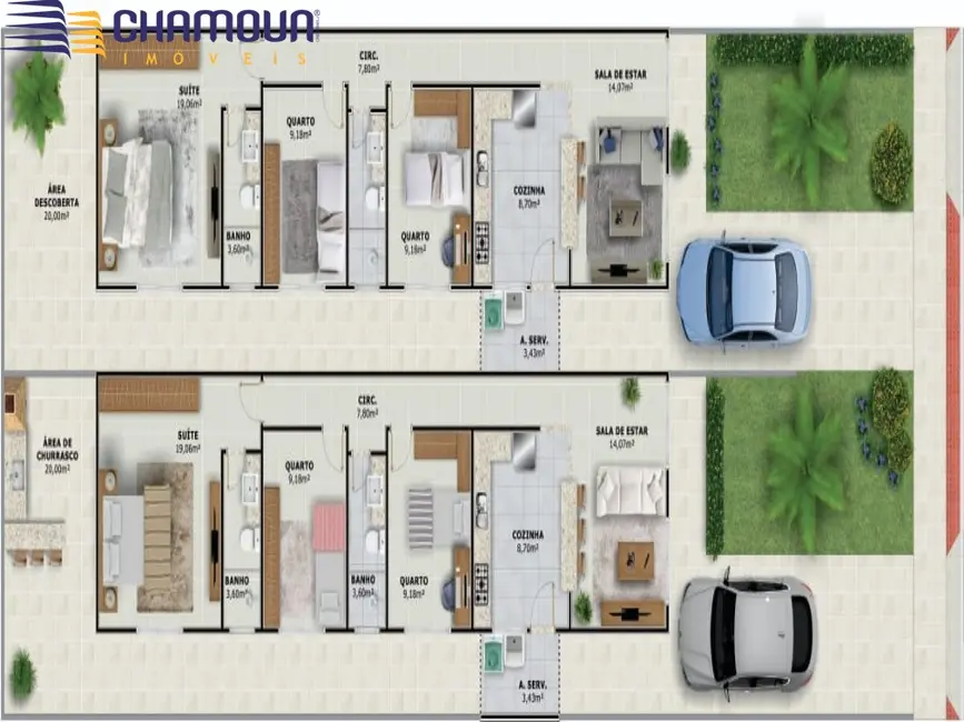 Foto 2 de Casa com 3 quartos à venda, 90m2 em Guarapari - ES