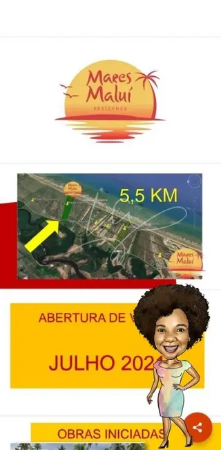 Foto 2 de Terreno / Lote à venda, 228m2 em Barra Dos Coqueiros - SE