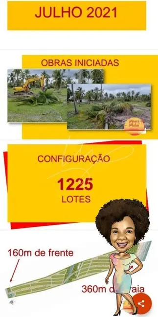Foto 8 de Terreno / Lote à venda, 228m2 em Barra Dos Coqueiros - SE