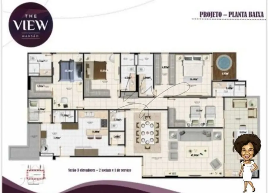 Apartamento com 4 quartos à venda, 218m2 em Jardins, Aracaju - SE - imagem 7 Foto 7 de Apartamento com 4 quartos à venda, 218m2 em Jardins, Aracaju - SE