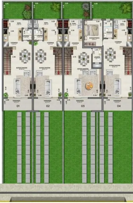 Foto 3 de Sobrado com 2 quartos à venda, 90m2 em Capao Da Canoa - RS