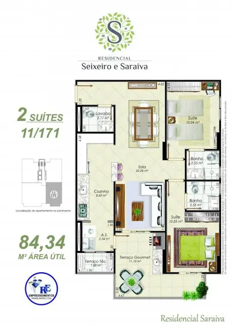 Foto 4 de Apartamento com 1 quarto à venda, 53m2 em Aviação, Praia Grande - SP