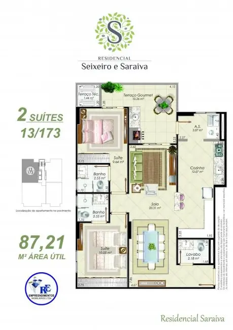 Foto 6 de Apartamento com 1 quarto à venda, 53m2 em Aviação, Praia Grande - SP