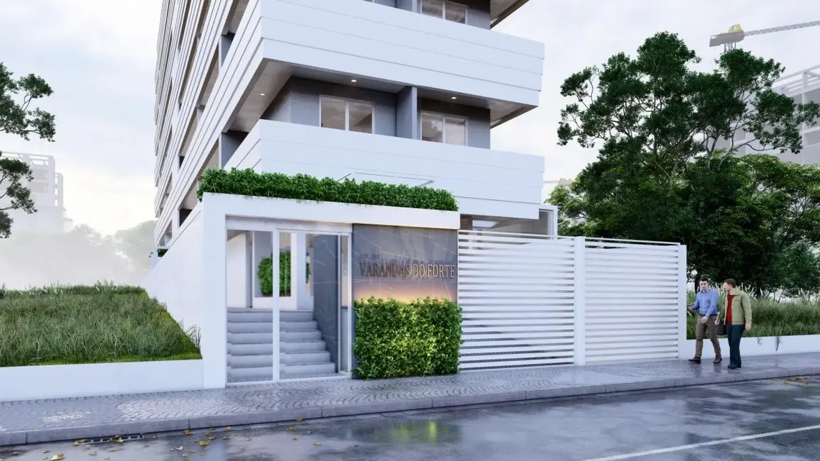 Foto 3 de Apartamento com 1 quarto à venda, 48m2 em Canto do Forte, Praia Grande - SP