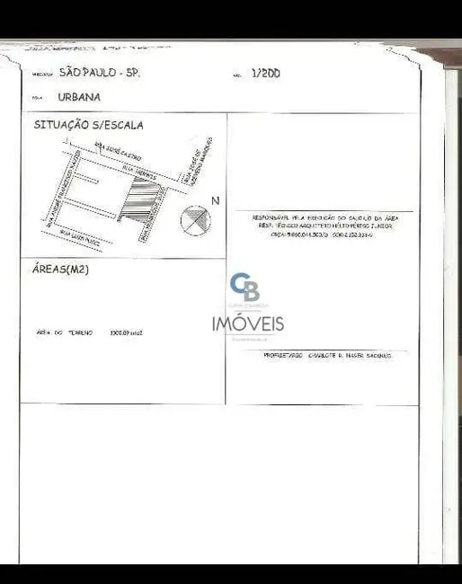 Foto 5 de Terreno / Lote à venda, 1009m2 em Vila Ema, São Paulo - SP