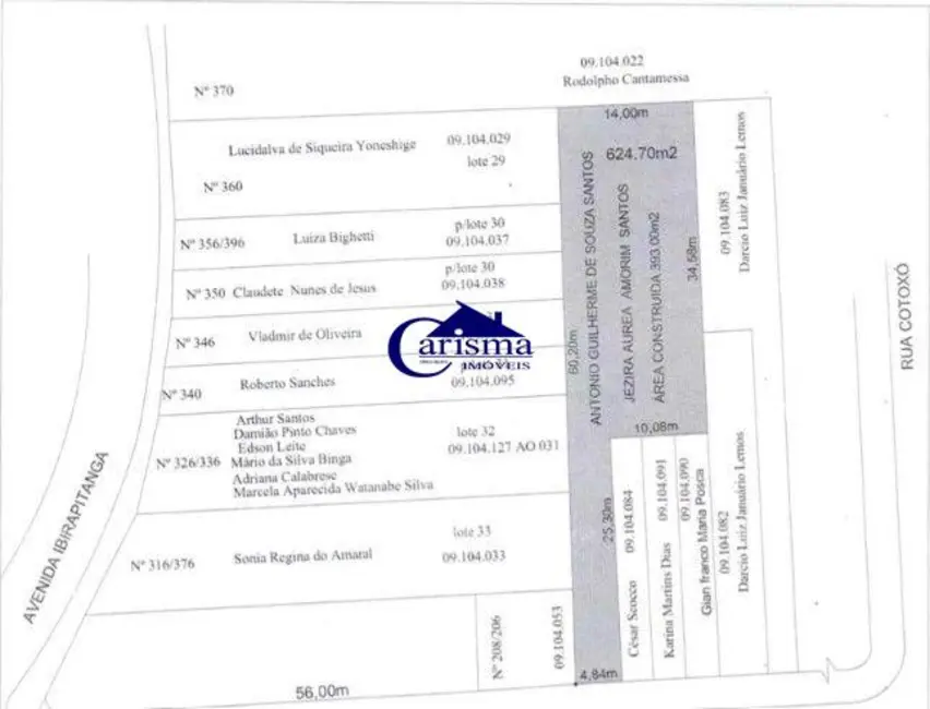 Foto 2 de Terreno / Lote à venda, 625m2 em Vila Pires, Santo Andre - SP